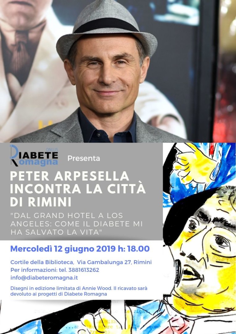 “Dal Grand Hotel A Los Angeles: Come Il Diabete Mi Ha Salvato La Vita”. Peter Arpesella Incontra La Città Di Rimini Con L’associazione Diabete Romagna