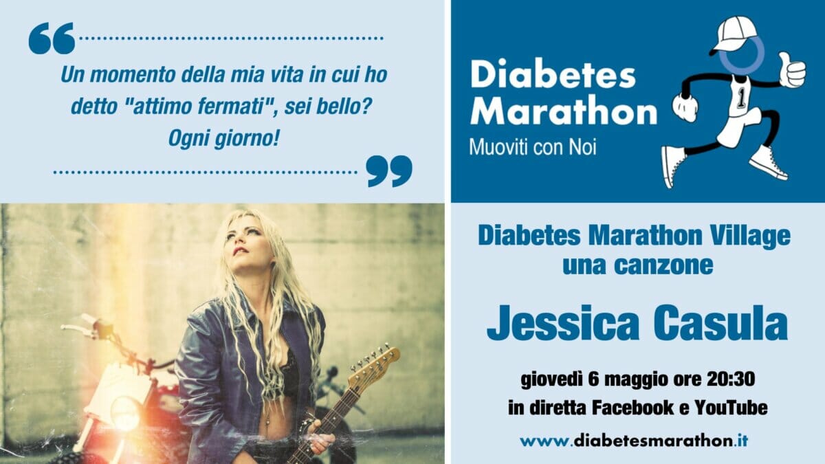 Diabetes Marathon Village “una Canzone” Con Jessica Casula – Giovedì 6 Maggio Ore 20:30