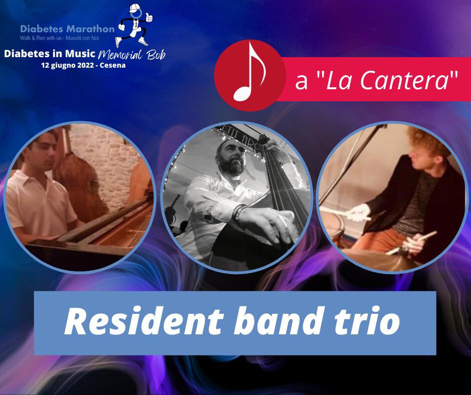 Diabetes In Music “Memorial Bob”, Il 12 Giugno Alle 18.00 a La Cantera Il Resident Band Trio