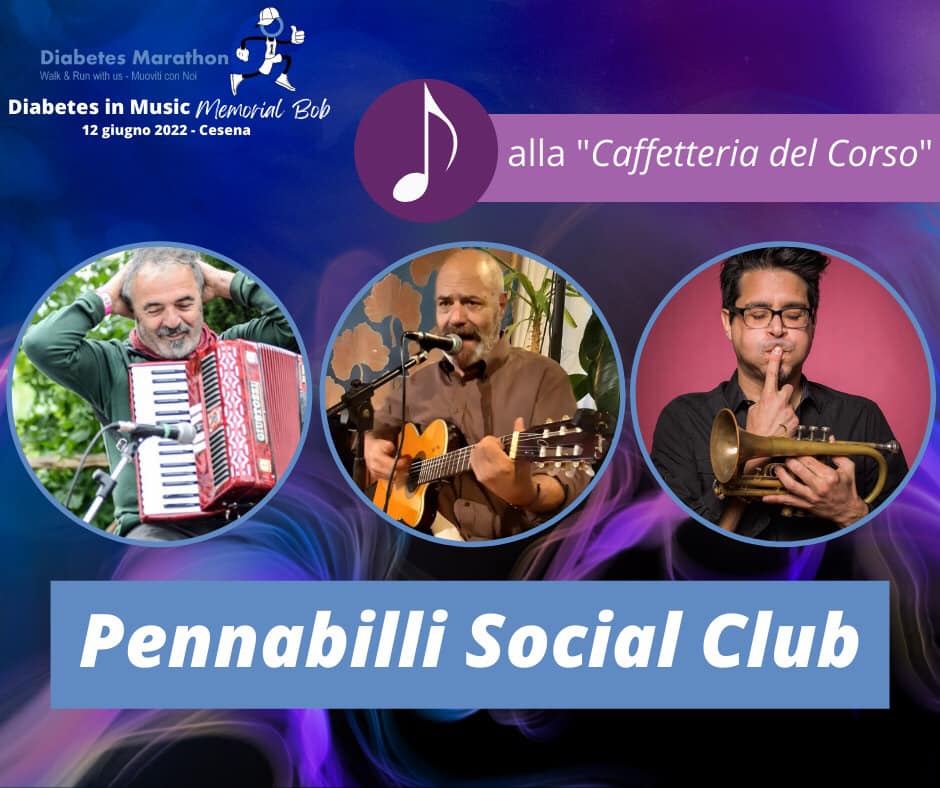 Diabetes In Music “Memorial Bob”, Il 12 Giugno Alle 18.00 a La Caffetteria Del Corso I Pennabilli Social Club