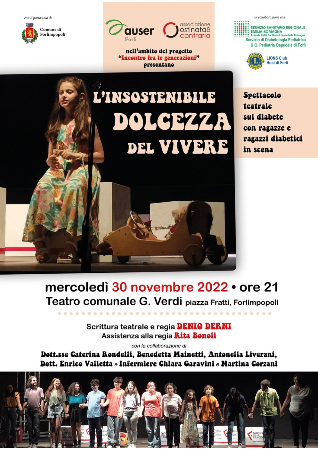L’ Insostenibile Dolcezza Del Vivere – Mercoledì 30 Novembre 2022 Ore 21.00 Al Teatro Comunale G. Verdi In Piazza Fratti, Forlimpopoli