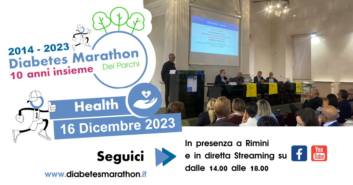Sabato 16 Dicembre All’SGR Di Rimini Torna DIABETES MARATHON HEALTH In Modalità Ibrida
